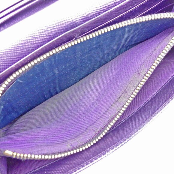PRADA Long Wallet Leather Authentic USED - Picture 6 of 8